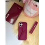 Бордовий чохол rhode на iPhone 16  lip Case Raspberry Jelly 